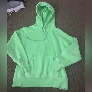 Aritzia TNA, neon lime green hoodie